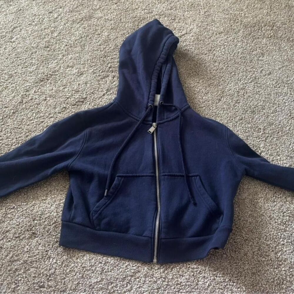 Divided Women's Navy and Blue Hoodie